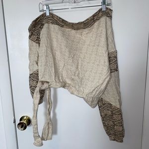 Buckle brand off the shoulder top